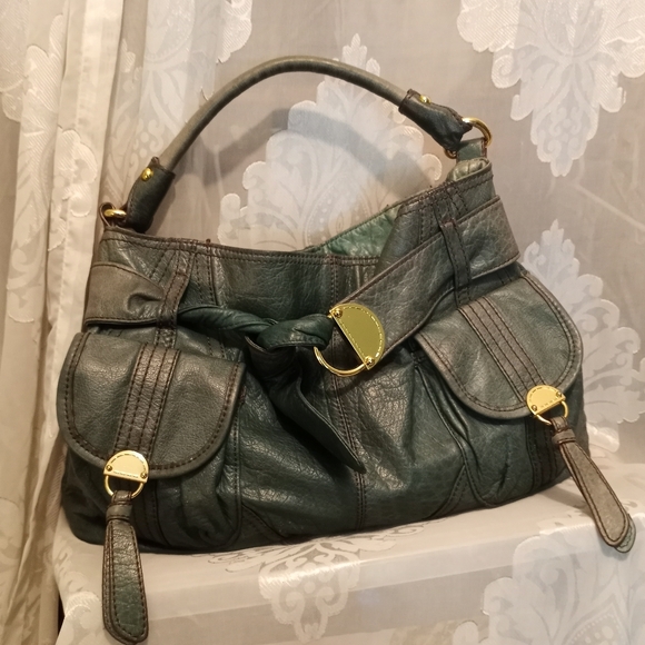 Steven By Steve Madden Handbags - Steven Steve Madden Vintage Green Leather Hobo Handbag..SOLD SOLD SOLD